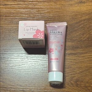 Japan Sakura Lip Mask and Tone Up Cream Set
